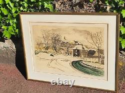 Signed Lithography Table Numbered Title. Original Put On Sale By The Artist