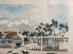 Signed and numbered original lithograph, Yves Brayer, framed, under glass