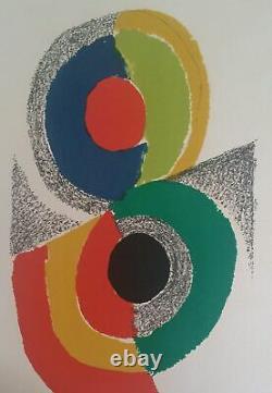Sonia Delaunay Rhythms And Colors Vi, 1971 Original Lithography Signed At