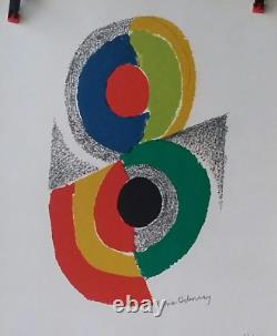 Sonia Delaunay Rhythms And Colors Vi, 1971 Original Lithography Signed At