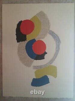 Sonia Delaunay Rythmes, Original Lithograph Signed In Pencil
