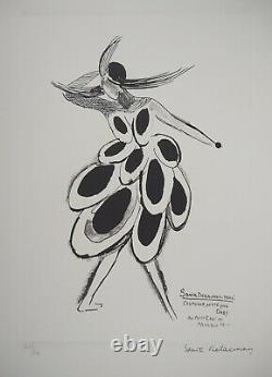 Sonia Delaunay (after) Spanish Dress Lithography Signed, 600ex