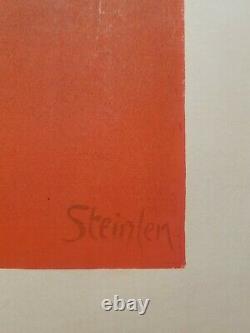 Steinlen T.a. The Trait Des Blancs 1899 Displays Lithographs In Colours
