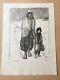 Teophil Alexandre Steinlen Walking In The Original Lithograph Snow