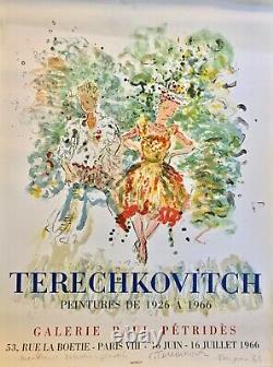 Terechkovitch Constantin Displays Lithography Mourlot Signed Signed Menton