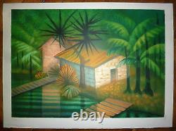 Toffoli Louis Original Lithograph Signed Numbered Exotic Landscape