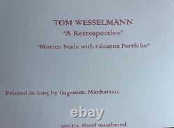 Tom Wesselmann Lithograph COA Original Signed Hand-Numbered Certified