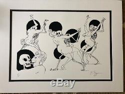 Tomi Ungerer Danse Macabre Rigor Mortis Unusual Erotic Signed Lithograph Numbered Ea