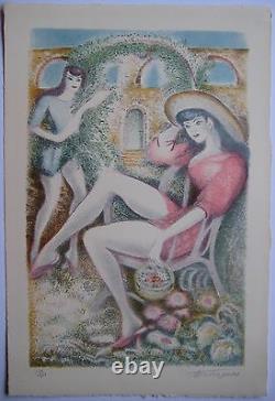 Touchagues Louis Signed Lithograph Numbered /220 Handsigned Numb Lithograph