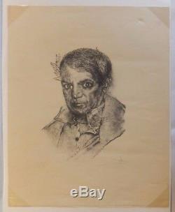 Tribute To Picasso Portrait By Salvador Dali Original Lithograph