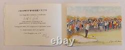 Urban Huchet Golf La Foule Original Lithograph Signed And Numbered 153/500