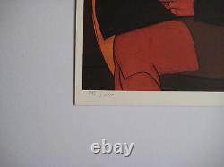 Valerio Adami Signed Lithograph Numbered Hand-Signed Numbered Lithograph