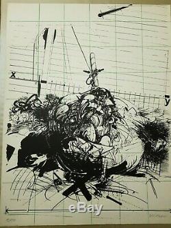 Velickovic Lithographie 700x535 1/100 1970 Be Signature