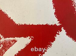 Very Beautiful Abstract Serigraphy Louis Teyssandier 1970 Art Abstraction Litho