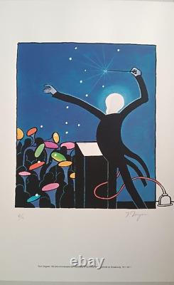 Very beautiful original numbered lithograph, signed by Tomi Ungerer. Like new condition.