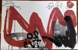 Wolf Vostell Original Lithograph Signed And Numbered With Fluxus 1990 Pencil