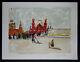Yves Brayer Original Lithograph Signed No. 1976 Moscow Russia Red Square