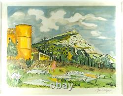 Yves Brayer Original Signed and Numbered Lithograph Framed from 20th Century Provence