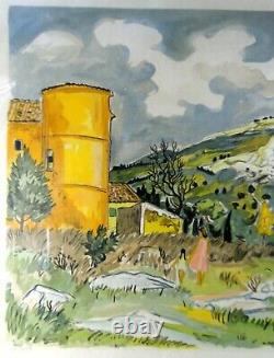 Yves Brayer Original Signed and Numbered Lithograph Framed from 20th Century Provence