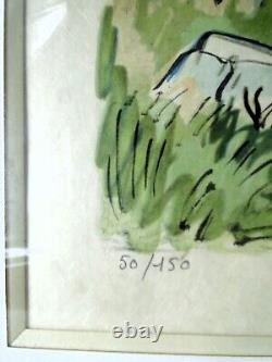 Yves Brayer Original Signed and Numbered Lithograph Provence 20th Century Framed