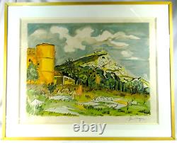 Yves Brayer Original Signed and Numbered Lithograph Provence 20th Century Framed