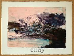 Zao Wou Ki Hand Signed And Numbered Lithograph 1970