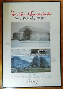 Affiche Originale Signée, Christo & Jeanne Claude Swiss Projects Suisse 2004