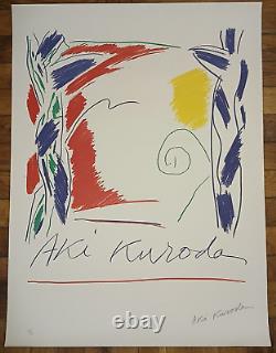 Aki Kuroda Lithographie originale signée et numérotée au crayon