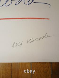 Aki Kuroda Lithographie originale signée et numérotée au crayon