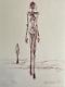 Alberto Giacometti Lithographie'femme' Coa Original Signé Numérotée À La Main