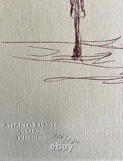 Alberto Giacometti Lithographie'Femme' COA Original Signé Numérotée À La Main