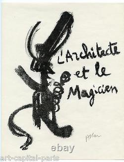 Atlan Jean Michel Lithographie Originale Signée Au Crayon Handsigned Lithograph