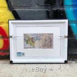 Authentic Banksy di Faced Tenner framed with Sign NO jonone obey cope2 seen