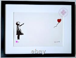 BANKSY Original M Arts Edition Lithographie Signée Numérotée /150 CADRE INCLUS