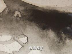 BELLE LITHOGRAPHIE ORIGINALE SIGNEE BERNARD POMEY 1959 Art Abstrait