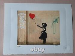 Banksy Original M Arts Edition Lithographie Signée Numérotée /150 CADRE INCLUS 