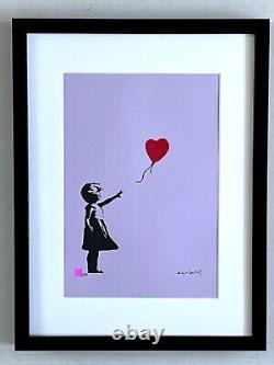 Banksy Original M Arts Edition Lithographie Signée Numérotée /250 + CADRE INCLUS