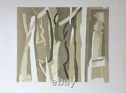 Beaudin André Lithographie originale signée 71 art abstrait abstraction abstract