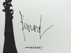 Bernard BUFFET Paris les 2 Belvédères GRAVURE signée, 1961, Edition 197ex