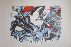 Bernard LORJOU (1908-1986) Lithographie Jeune Peinture Nle Ecole de Paris
