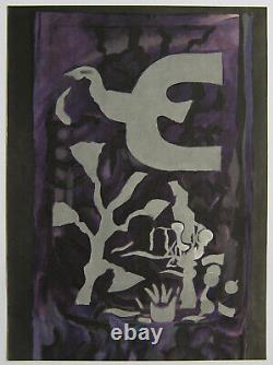 Braque Georges Lithographie Signée DLM 1964 N°148 Signed Lithograph Vitrail