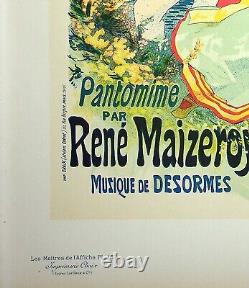 CHERET Les Folies-Bergères Le miroir, LITHOGRAPHIE originale, Signée, 1899