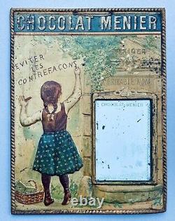 CHOCOLAT MENIER Tôle lithographiée 1900 signée Firmin Bouisset