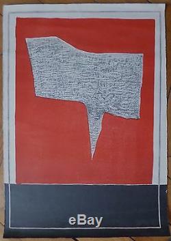 Carmassi Arturo Lithographie signée 1959 art abstrait abstraction Italie