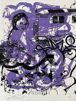 Chris DAZE Ellis, Sérigraphie Signée Main 31/80, 50x70cm, Graffiti, 2010