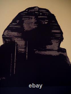 Claude HASTAIRE Egypte, le sphinx jaune Lithographie Originale Signée