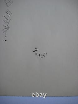 Cocteau Jean Lithographie 1955 Signée Dans La Planche Signed Lithograph