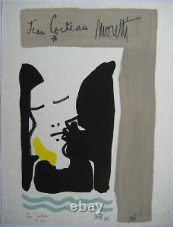 Cocteau Jean Moretti Raymond Lithographie Signée Num/29 Signed Numb Lithograph