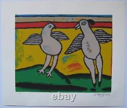 Corneille Lithographie 2002 Signée Au Crayon Num/75 Handsigned Numb Lithograph