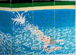 David Hockney Lithographie COA Originale Signée (180 Ex Numérotée Limitée)